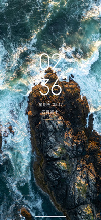 清新简约海礁石