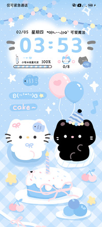 蓝色系清爽猫猫情侣