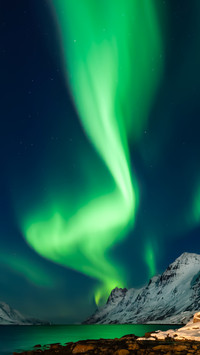 Amazing Aurora Borealis in North Norway