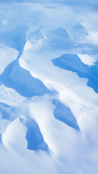 Arctic frost landscape