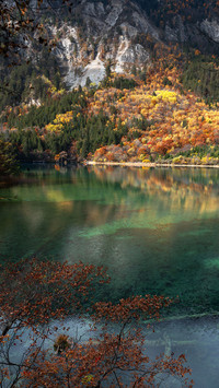 The autumn scenery of jiuzhaigou 2