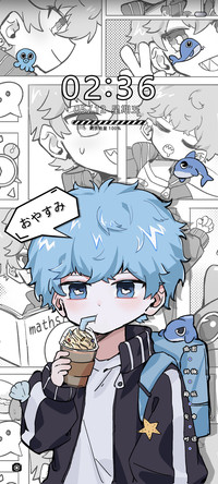 鲨仔日常漫画双换图