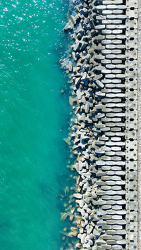 Seaside piano keys