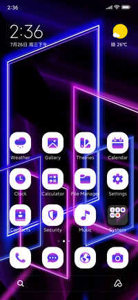 Neon Squircle