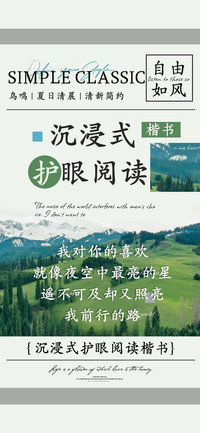 沉浸式护眼阅读楷书