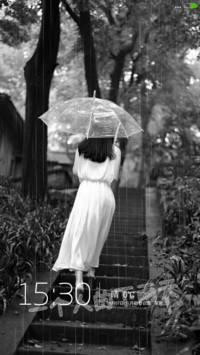 伤心女孩(下雨特效)