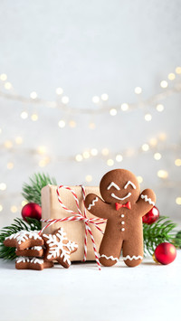 Tableau of Joy, with Red Berries and Colorful Balls