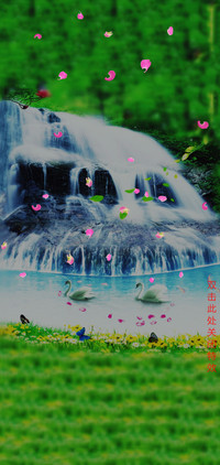 瀑布美景