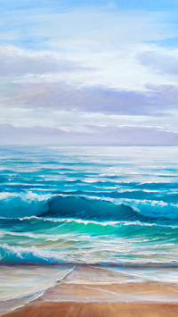 Wave Art Oil Painting