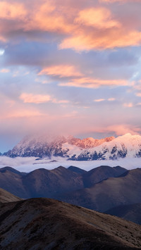 Scenery of Snowy Mountains in the Sichuan Tibet Plateau