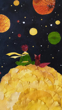秋天落叶画-锐景创意