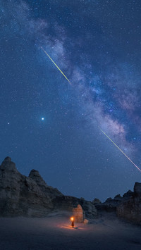 The first meteor shower in the new year 76