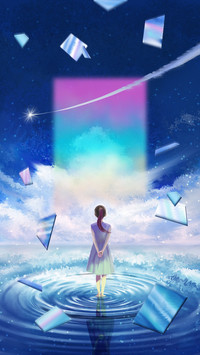 Mirror Girl Meteor Night