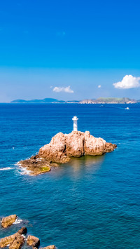 Landscape of Dongfu Island Bay in Zhoushan City