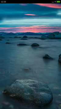唯美3风景 海之寂（下雨特效）