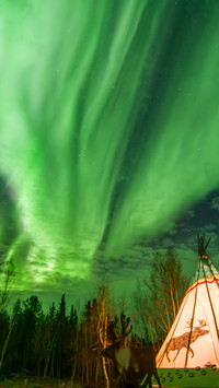 October Yellow Knife Aurora Dance