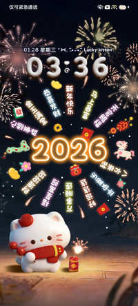 你好2026烟花猫