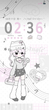 亚系灰粉少女拼贴