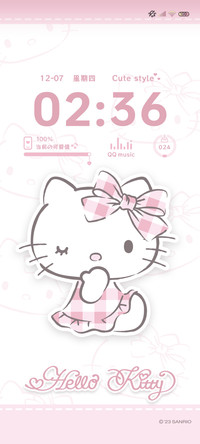 凯蒂猫 可爱淡粉色