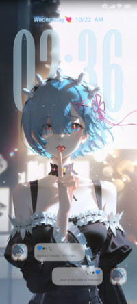 Blue-haired girl