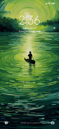 Calm lake surface1