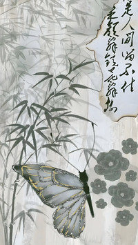古风蝴蝶壁纸-锐景创意