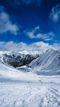 The top of the mountains