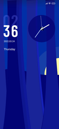 Klein blue morning