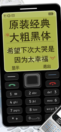 原装经典大粗黑体