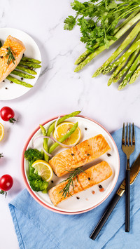 Nutritional and Healthy Fried Salmon 71