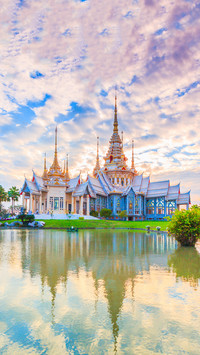 Beautiful scenery of Thai temples