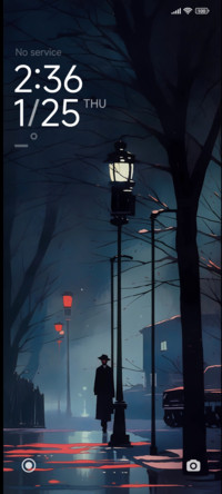A rainy night