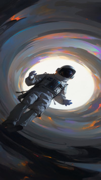 The walking astronaut