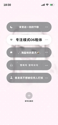 专注模式OS粗体