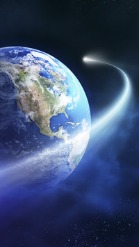 Comet passes The Earth