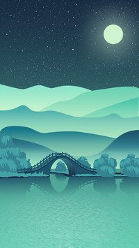 夜晚桥景
