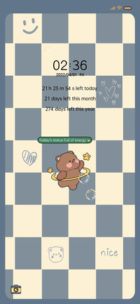 Checkerboard bear