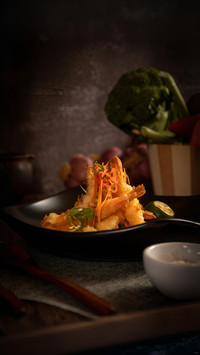 Japanese style elegant and crispy tempura