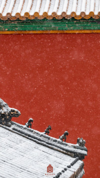 雪落故宫