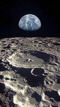 Earth Seen from Moon