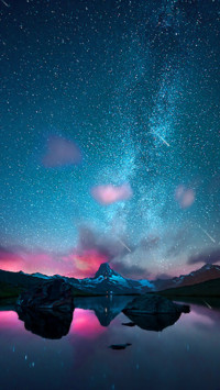 冰湖星空