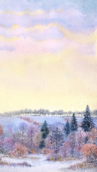 Oil painting on ice and snow