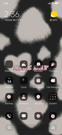 Plush black pink