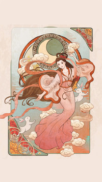 中秋节插画-拍信图库