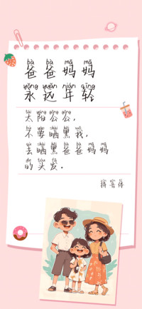 爸爸妈妈永远年轻体
