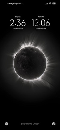 Eclipse of the sun