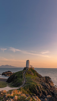 The Llanddwyn island lighthouse