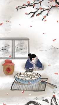 二十四节气之冬至壁纸-锐景创意