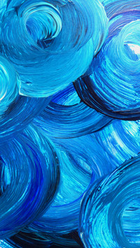 Blue painting