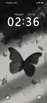 ink wash butterfly